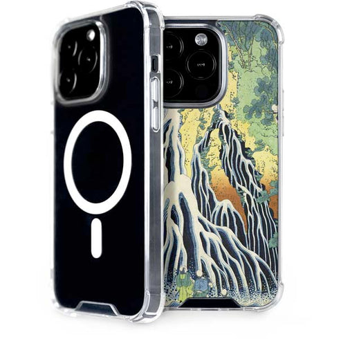 Kirifuri Falls in Kurokawa Mountain by Hokusai iPhone 15 Pro MagSafe Case