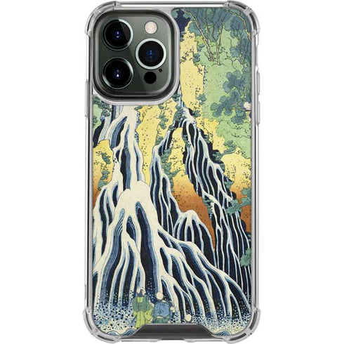 Kirifuri Falls in Kurokawa Mountain by Hokusai iPhone 15 Pro Max Clear Case