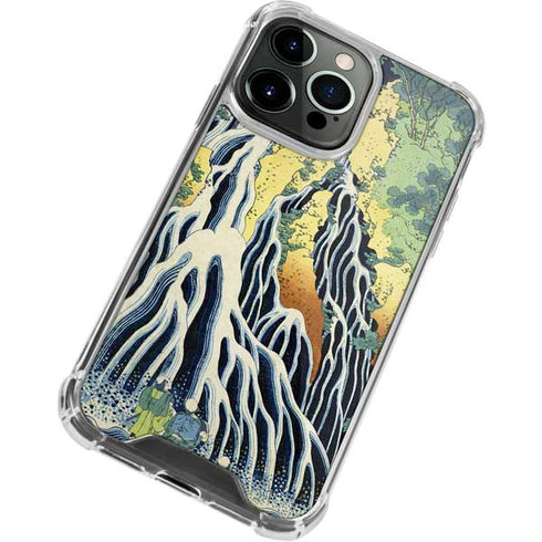 Kirifuri Falls in Kurokawa Mountain by Hokusai iPhone 15 Pro Max Clear Case