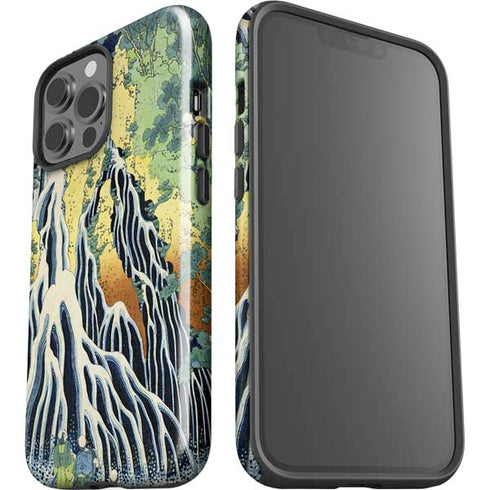 Kirifuri Falls in Kurokawa Mountain by Hokusai iPhone 15 Pro Max Impact Case