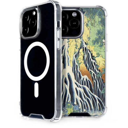 Kirifuri Falls in Kurokawa Mountain by Hokusai iPhone 15 Pro Max MagSafe Case