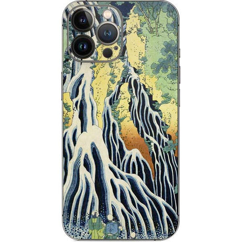 Hiroshige Kirifuri Falls in Kurokawa Mountain iPhone 14 Pro Max Skin