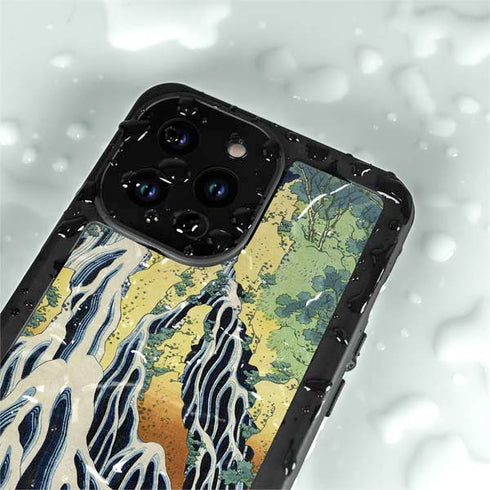 Hiroshige Kirifuri Falls in Kurokawa Mountain iPhone 14 Pro Max Waterproof Case