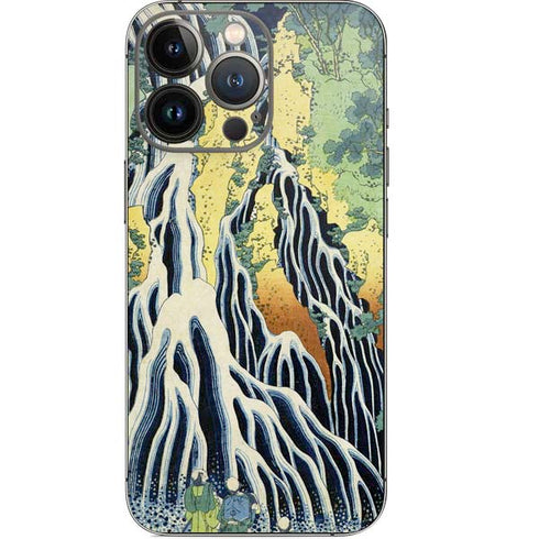 Hiroshige Kirifuri Falls in Kurokawa Mountain iPhone 14 Pro Skin