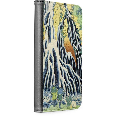 Kirifuri Falls in Kurokawa Mountain by Hokusai iPhone 15 Folio Case