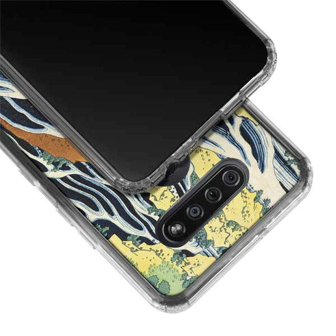 Kirifuri Falls in Kurokawa Mountain by Hokusai LG K51/Q51 Clear Case