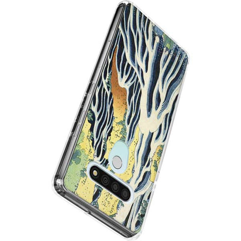 Kirifuri Falls in Kurokawa Mountain by Hokusai LG Stylo 6 Clear Case