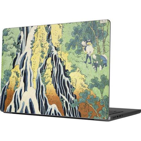 Kirifuri Falls in Kurokawa Mountain by Hokusai MacBook Pro 14in (2021-24) Skin