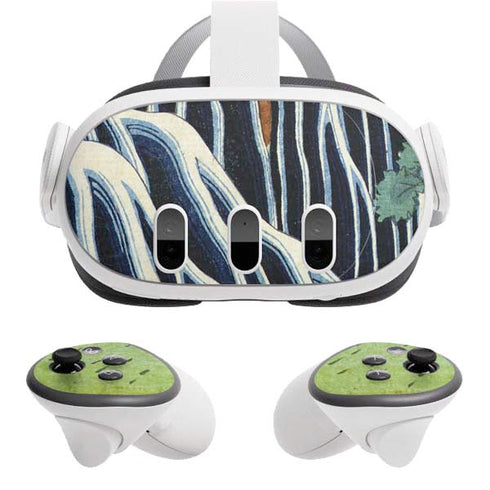 Kirifuri Falls in Kurokawa Mountain by Hokusai Meta Quest 3 Skin