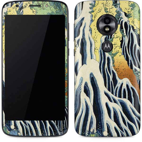 Hiroshige Kirifuri Falls in Kurokawa Mountain Moto E5 Play Skin