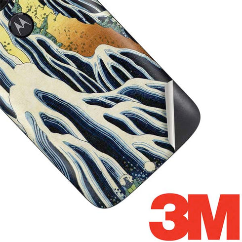 Hiroshige Kirifuri Falls in Kurokawa Mountain Moto E5 Play Skin