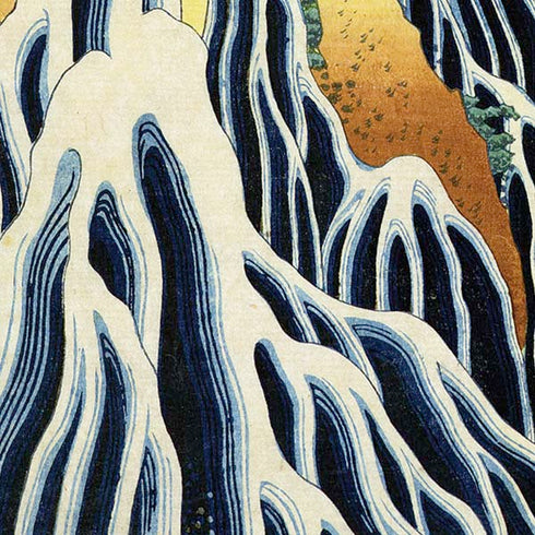 Hiroshige Kirifuri Falls in Kurokawa Mountain Moto E5 Play Skin