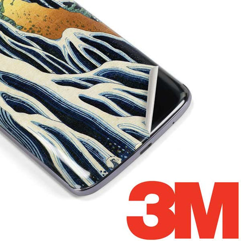 Hiroshige Kirifuri Falls in Kurokawa Mountain Moto E5 Plus Skin
