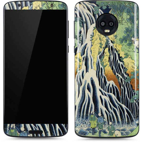 Hiroshige Kirifuri Falls in Kurokawa Mountain Moto G6 Skin