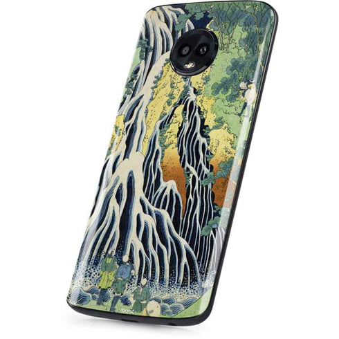 Hiroshige Kirifuri Falls in Kurokawa Mountain Moto G6 Skin