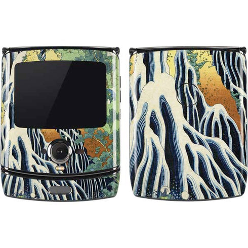 Hiroshige Kirifuri Falls in Kurokawa Mountain Motorola RAZR Skin