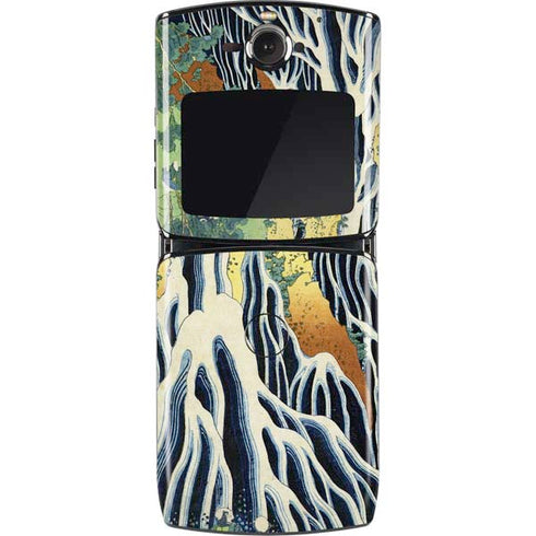 Hiroshige Kirifuri Falls in Kurokawa Mountain Motorola RAZR Skin