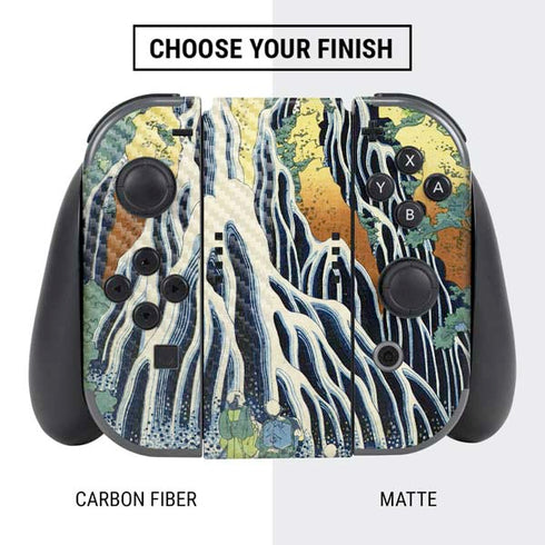 Hiroshige Kirifuri Falls in Kurokawa Mountain Nintendo Switch Bundle Skin