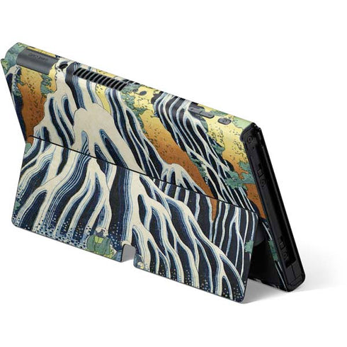Hiroshige Kirifuri Falls in Kurokawa Mountain Nintendo Switch OLED (2021) Skin