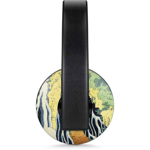 Kirifuri Falls in Kurokawa Mountain by Hokusai PlayStation 4 Gold Wireless Headset Skin