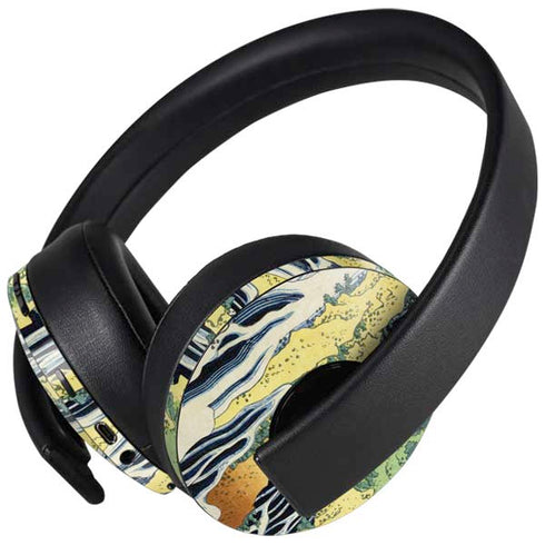 Kirifuri Falls in Kurokawa Mountain by Hokusai PlayStation 4 Gold Wireless Headset Skin