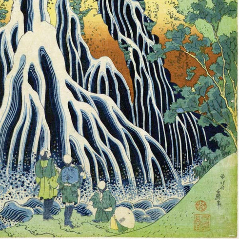 Hiroshige Kirifuri Falls in Kurokawa Mountain PS4 Controller Skin