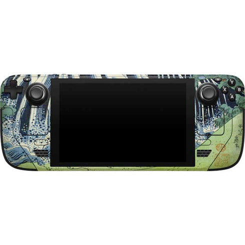 Hiroshige Kirifuri Falls in Kurokawa Mountain Steam Deck Handheld Gaming Computer Skin