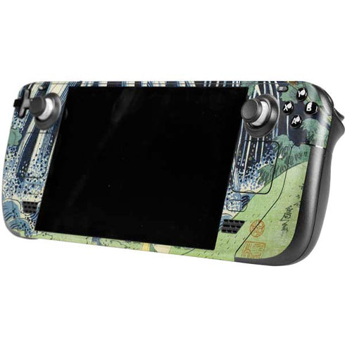 Hiroshige Kirifuri Falls in Kurokawa Mountain Steam Deck Handheld Gaming Computer Skin