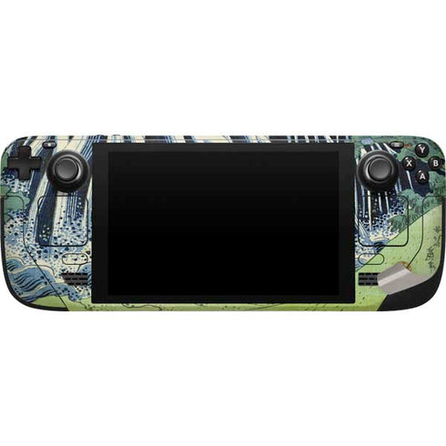 Hiroshige Kirifuri Falls in Kurokawa Mountain Steam Deck Handheld Gaming Computer Skin