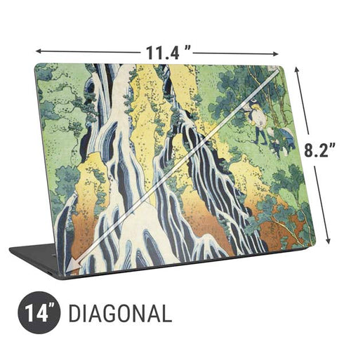 Hiroshige Kirifuri Falls in Kurokawa Mountain Universal Laptop 14in (11.4 x 8.2in) Skin