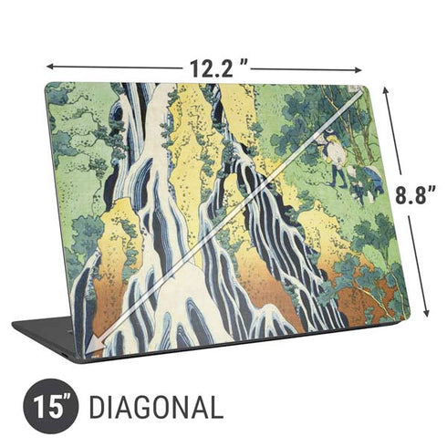 Hiroshige Kirifuri Falls in Kurokawa Mountain Universal Laptop 15in (12.2 x 8.8in) Skin