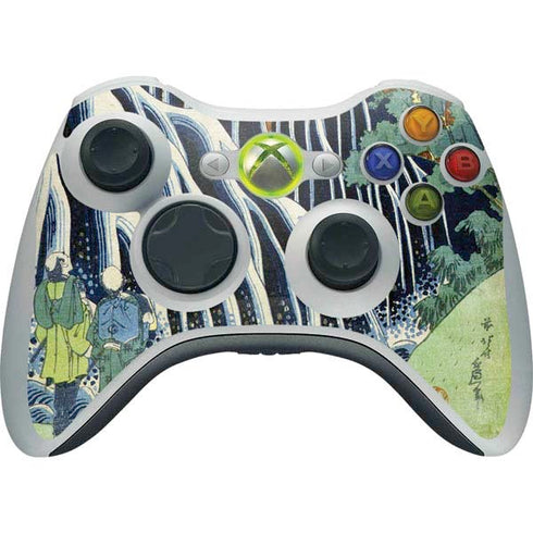 Hiroshige Kirifuri Falls in Kurokawa Mountain Xbox 360 Wireless Controller Skin