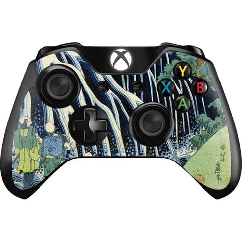 Hiroshige Kirifuri Falls in Kurokawa Mountain Xbox One Controller Skin