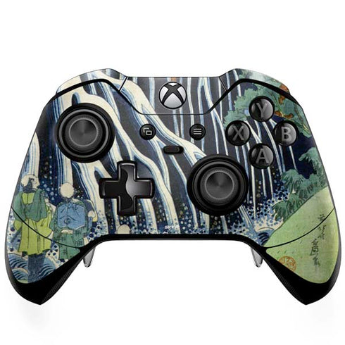 Hiroshige Kirifuri Falls in Kurokawa Mountain Xbox One Elite Controller Skin