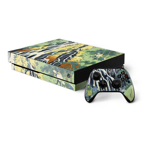 Hiroshige Kirifuri Falls in Kurokawa Mountain Xbox One X Bundle Skin