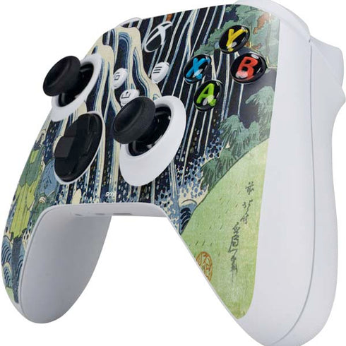 Hiroshige Kirifuri Falls in Kurokawa Mountain Xbox Series S Controller Skin
