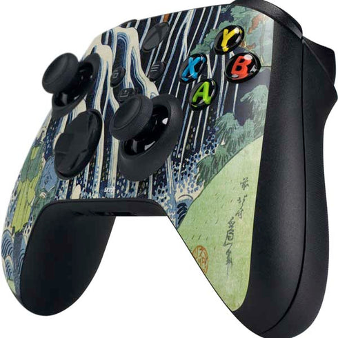 Hiroshige Kirifuri Falls in Kurokawa Mountain Xbox Series X Controller Skin