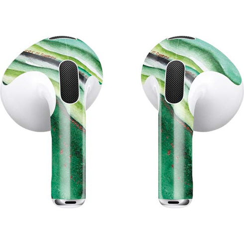 Kiwi Watercolor Geode Apple AirPods (3rd Gen 2021) Skin
