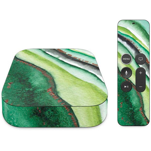 Kiwi Watercolor Geode Apple TV Skin