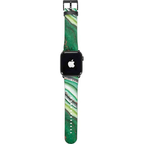 Kiwi Watercolor Geode Apple Watch Band 38-40mm