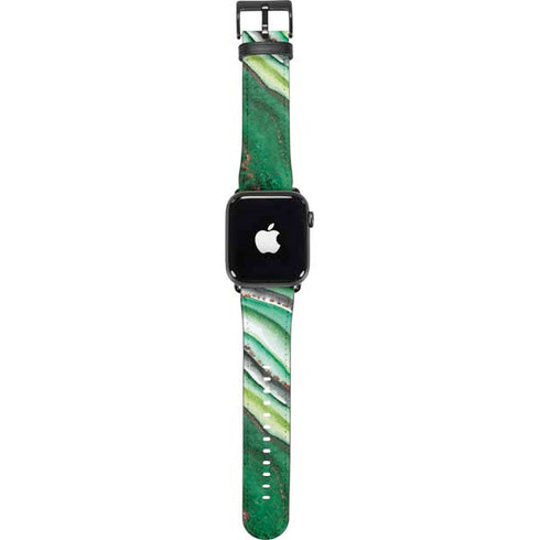 Kiwi Watercolor Geode Apple Watch Band 42-44mm