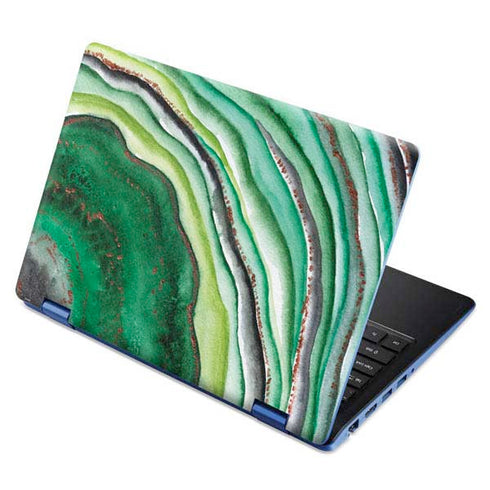 Kiwi Watercolor Geode Aspire R11 11.6in Skin