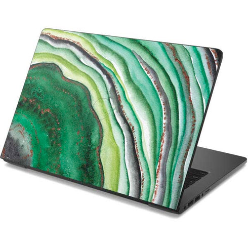 Kiwi Watercolor Geode Dell Chromebook Skin