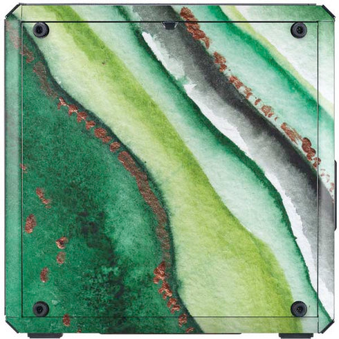 Kiwi Watercolor Geode Cooler Master MasterBox Q300L Mini Tower Skin