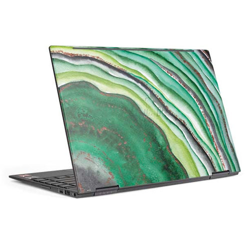 Kiwi Watercolor Geode HP Envy Skin