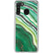 Kiwi Watercolor Geode Galaxy A21 Clear Case