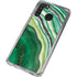 Kiwi Watercolor Geode Galaxy A21 Clear Case