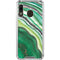 Kiwi Watercolor Geode Galaxy A30 Clear Case
