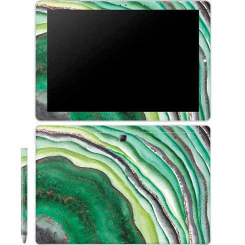Kiwi Watercolor Geode Galaxy Book 12in Skin
