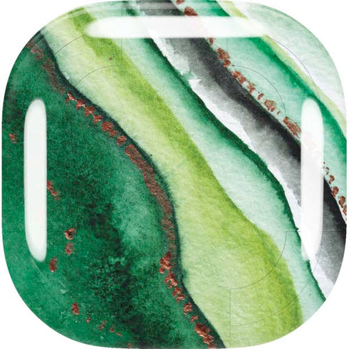 Kiwi Watercolor Geode Galaxy Buds Live Skin